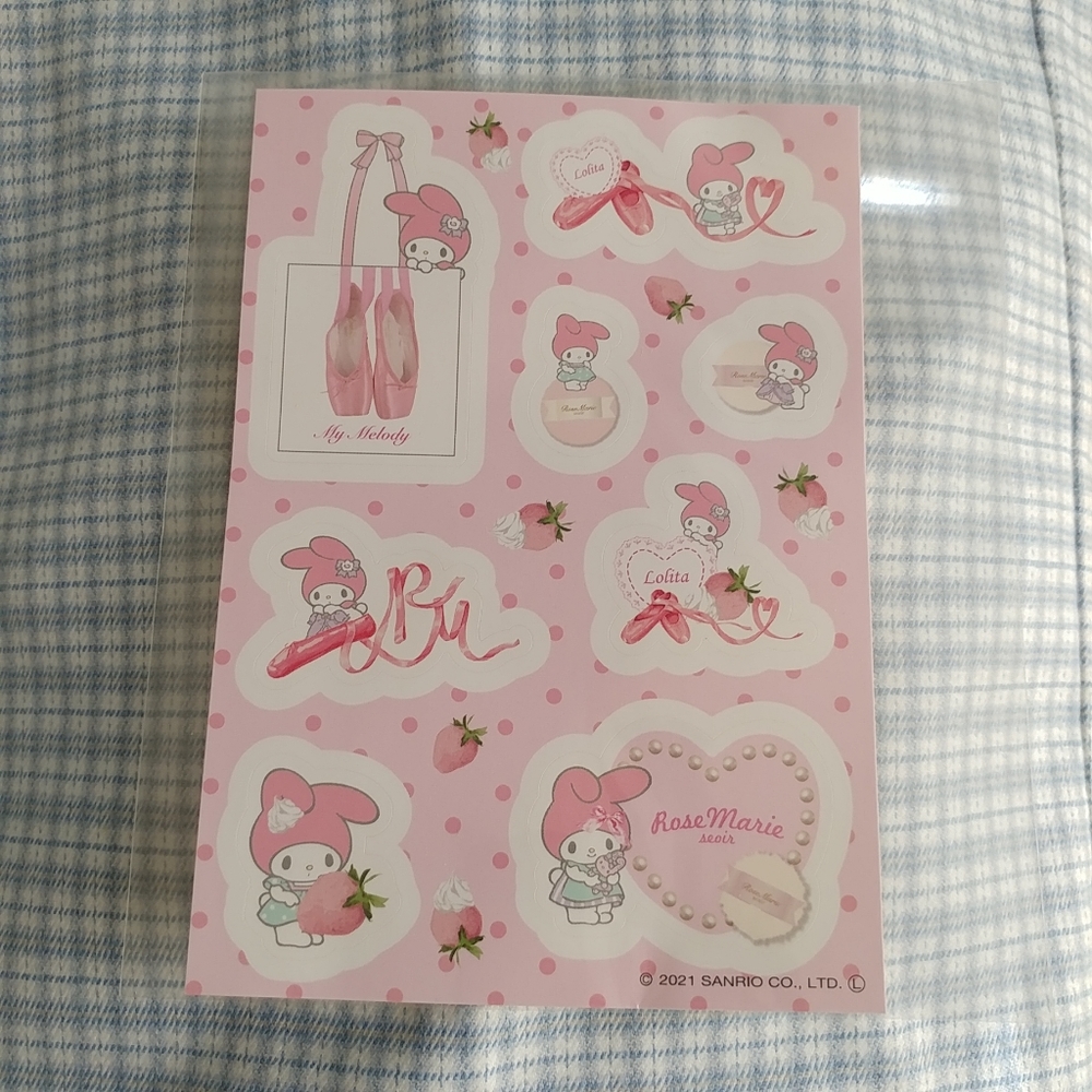 RoseMarie Seoir x Sanrio My Melody stickers